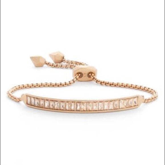 Kendra Scott Jack Slider Bracelet in silver or rose gold - Picture 2 of 8